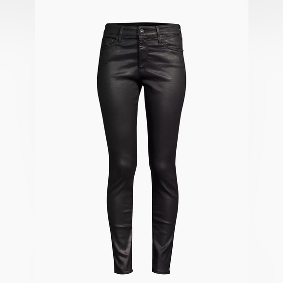 AG Adriano Goldschmied Farrah High Rise Skinny Faux Leather Pants Size 29 NWT - Picture 5 of 16